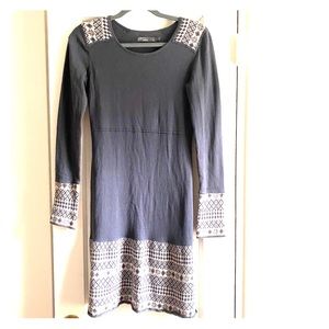 Grey sweater dress